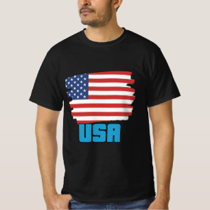 USA Flag – Bold Stars and Stripes Patriotic Design T-Shirt