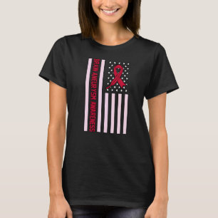 Usa Flag Brain Aneurysm Awareness Month Supporter T-Shirt