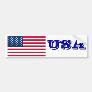 USA Flag Bumper Sticker
