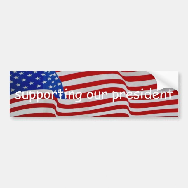 usa flag bumper sticker (Front)