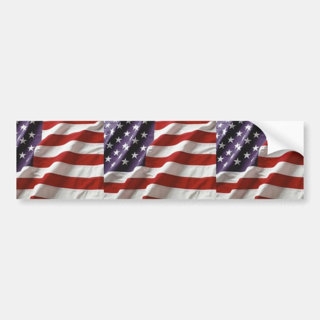 USA FLAG BUMPER STICKER (Front)