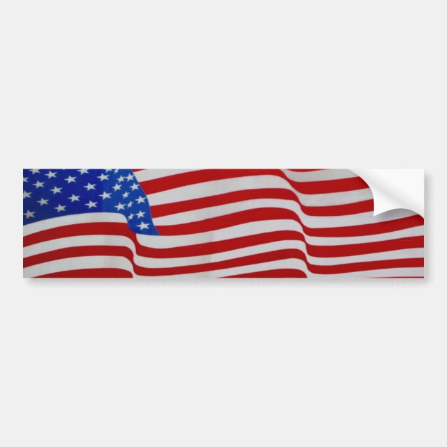 usa flag bumper sticker (Front)