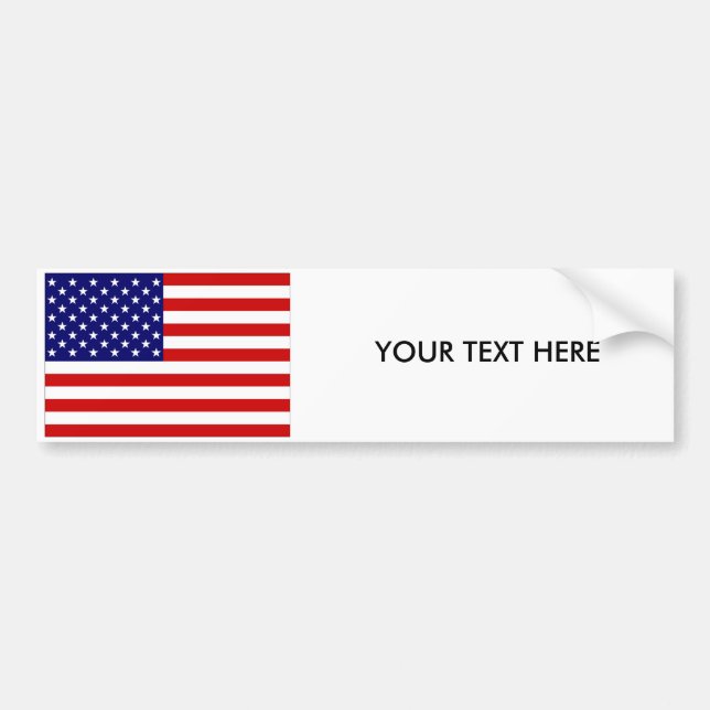 USA FLAG Bumper Sticker (Front)
