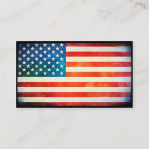 USA Flag Business Card