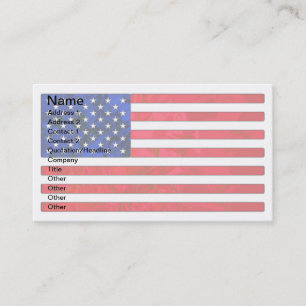 USA FLAG Business Cards