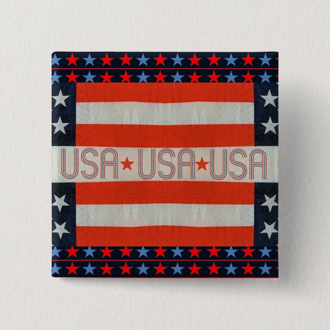 USA Flag Button (Front)