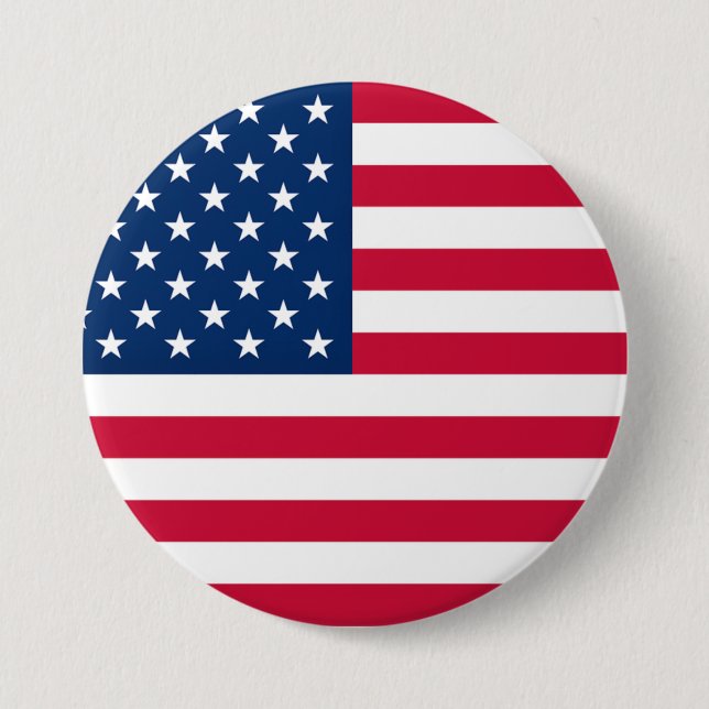 USA Flag Button American Flag Patriotic Gift (Front)