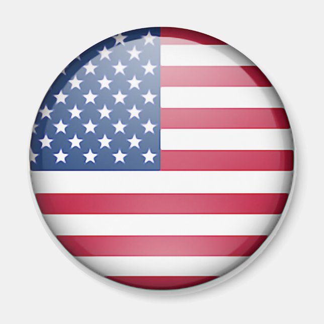 USA flag button Magnet (Front)