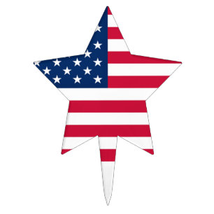 USA Flag Cake Topper