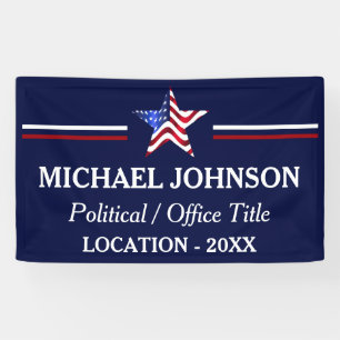 USA Flag Campaign Political  Banner
