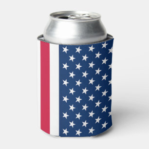 USA Flag Can Cooler American Patriotic