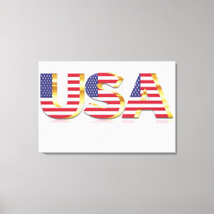 USA Flag Canvas Print
