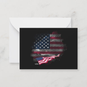 USA flag Card