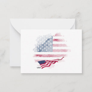 USA flag Card