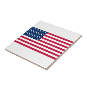 USA Flag Ceramic Tile