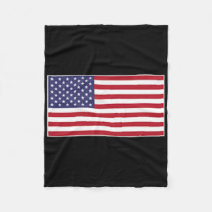 Usa Flag Chest Patch Star Spangled Banner American Fleece Blanket