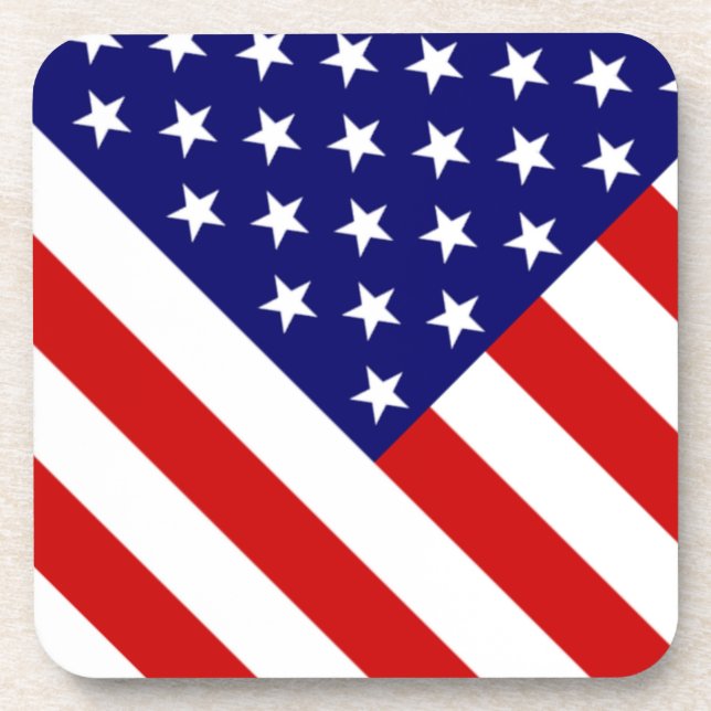 USA Flag coastercna Coaster (Front)