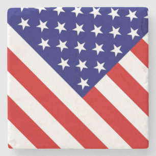 USA Flag coastercnt Stone Coaster