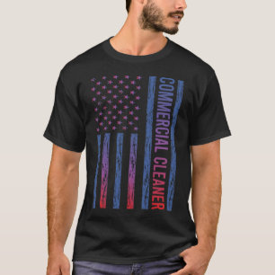 USA Flag Commercial Cleaner T-Shirt