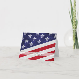 USA flag congratulations on becoming US citizen Card