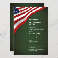 USA Flag | Corner | Army Green