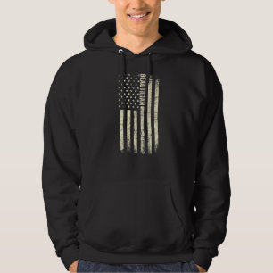 Usa Flag Cosmetician Proud American Beautician 1 Hoodie