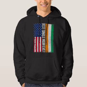 Usa Flag Côte D'ivoire Flag Best Single Mum Ever F Hoodie