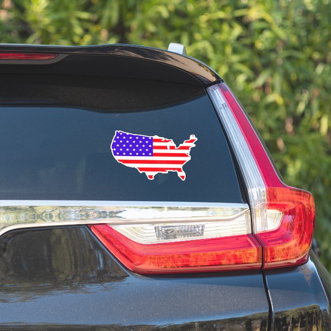 USA Flag Country Patriotic American (Car Side)