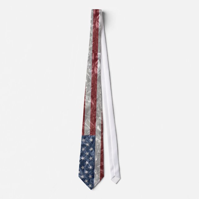 USA Flag - Crinkled Tie (Front)