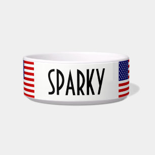 USA Flag Customisable pbcn Bowl