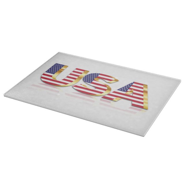 USA Flag Cutting Board (Corner)