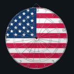 USA Flag Dartboard<br><div class="desc">Celebrate American pride with this USA Flag Stone Magnet featuring a natural stone surface adorned with the classic red, white, and blue stars and stripes. Perfect for decorating your refrigerator, office board, or any magnetic surface, this durable magnet adds a touch of rustic patriotism to your space. Handmade and unique,...</div>