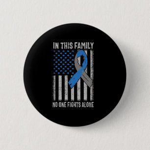 Usa Flag Diabetes Type 1 Awareness Family Support  6 Cm Round Badge
