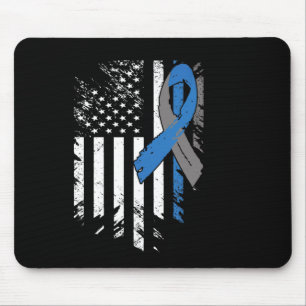 USA Flag Diabetes Type 1 Awareness Family Support Mouse Mat