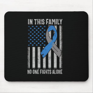 Usa Flag Diabetes Type 1 Awareness Family Support Mouse Mat