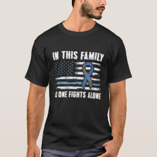 USA Flag Diabetes Type 1 Awareness Family Support T-Shirt