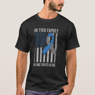USA Flag Diabetes Type 1 Awareness Family Support T-Shirt