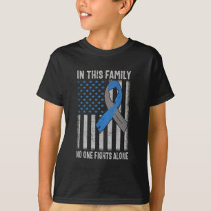 Usa Flag Diabetes Type 1 Awareness Family Support T-Shirt