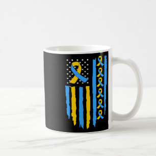 Usa Flag Down Syndrome Awareness Dad Mum Coffee Mug