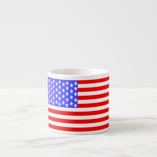 USA Flag Espresso Cup (Front)