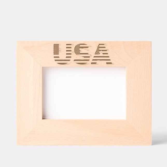 USA Flag Etched Frames American Patriotic (Front)