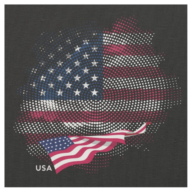 USA flag Fabric (Close Up)