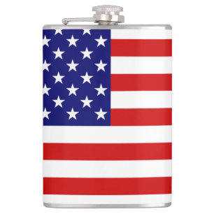 USA Flag flacn Hip Flask