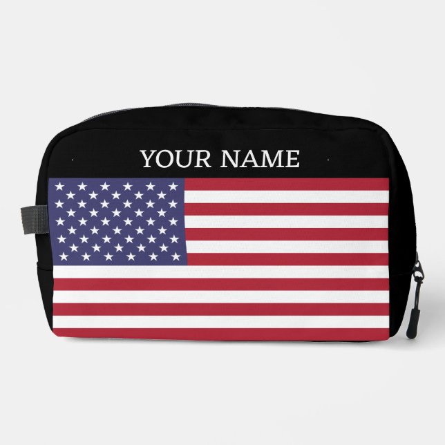 USA flag, flag of USA, American flag Dopp Kit (Front)