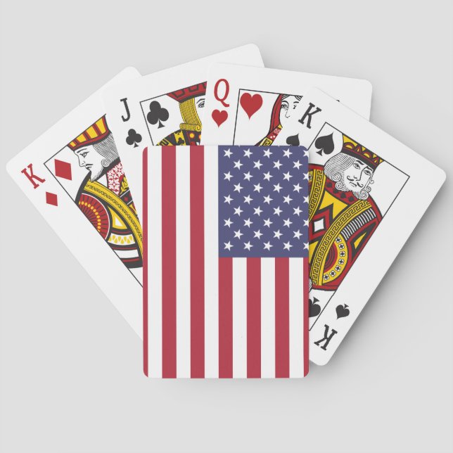 USA flag, flag of USA, American flag Playing Cards (Back)