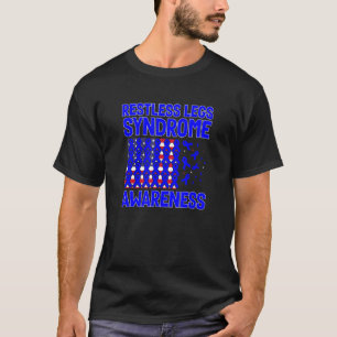 USA flag for Blue ribbons restless legs syndrome a T-Shirt