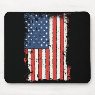 Usa Flag Fourth Of July Patriotic Aamerican Pride Mouse Mat
