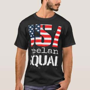 USA Flag Freelance Squad Career After Retirement T-Shirt