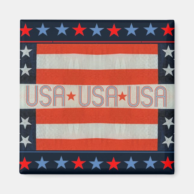 USA Flag Fridge Magnet (Front)
