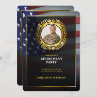 USA Flag | Gold Laurel Leaf | Luxury Retirement
